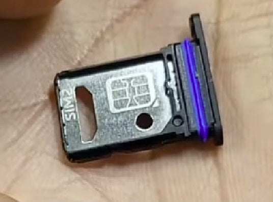 Sim Tray Slot Holder for Vivo V40 Black Zeespares Sim Tray Slot Holder for Vivo V40 Black Zeespares